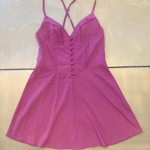 Hello Molly Pink Strappy Dress